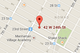 Map of 42 West 24th Street area